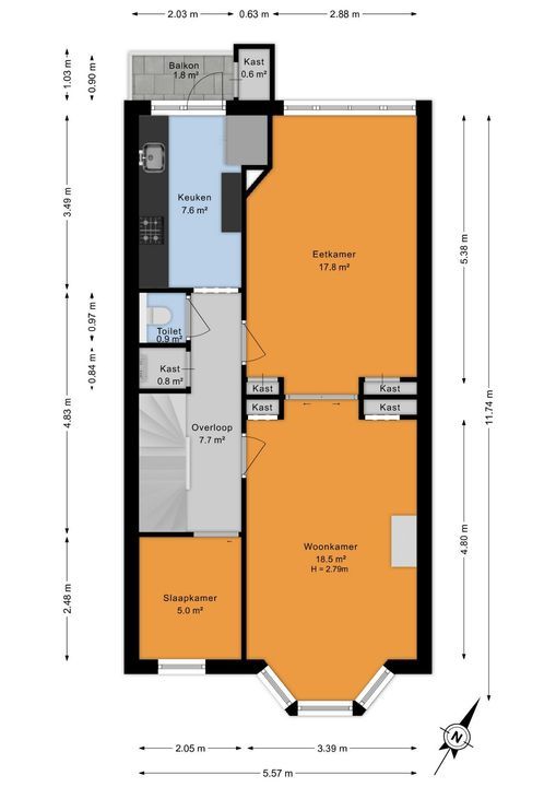 Tomatenstraat 101, Den Haag floorplan-1