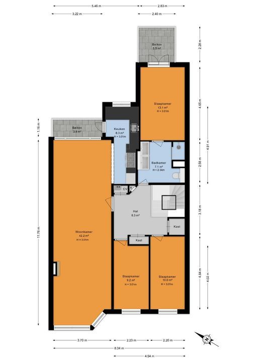 Valkenboskade 177, Den Haag floorplan-2