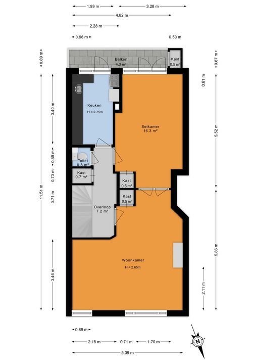 Koningin Julianalaan 36, Voorburg floorplan-1