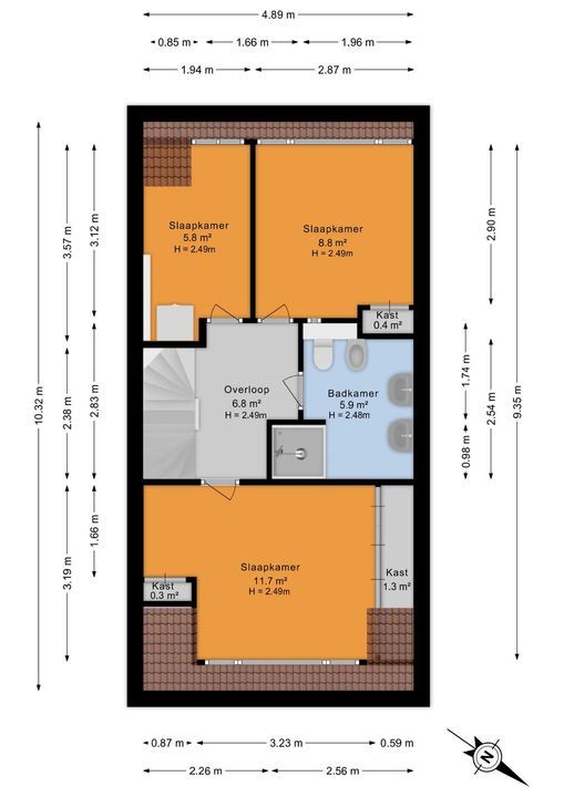 Jacob Catsstraat 25, Voorburg floorplan-2