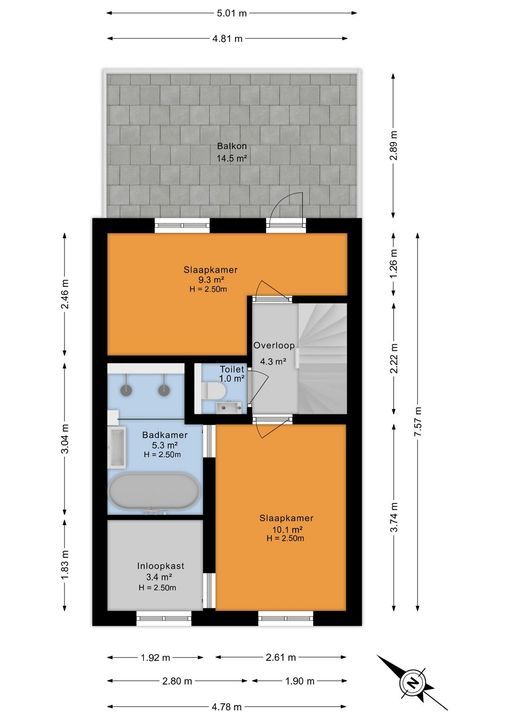 Broekweg 83, Leidschendam floorplan-1