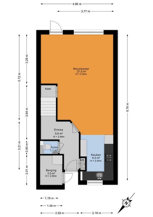 Fonteynenburghlaan 28, Voorburg floorplan-0