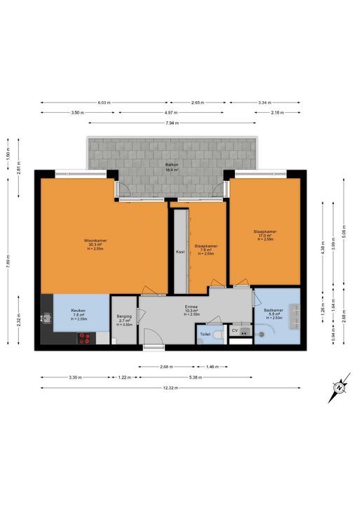 Watertorenlaan 78, Voorburg floorplan-0