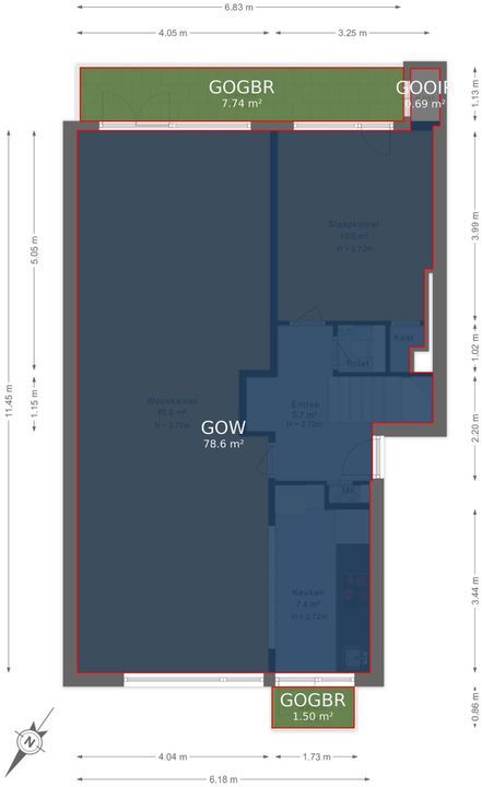 Theresiastraat 117 B, Den Haag floorplan-3