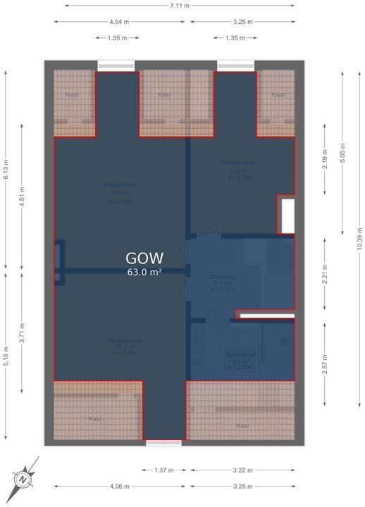Theresiastraat 117 B, Den Haag floorplan-5