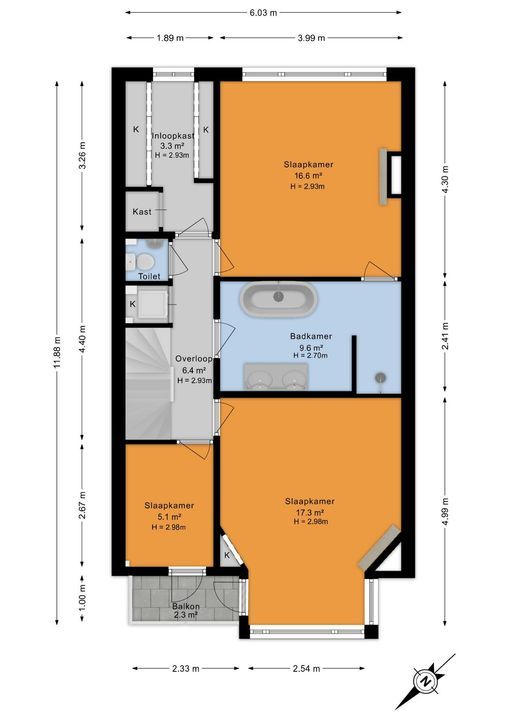 Westvlietweg 145, Den Haag floorplan-1