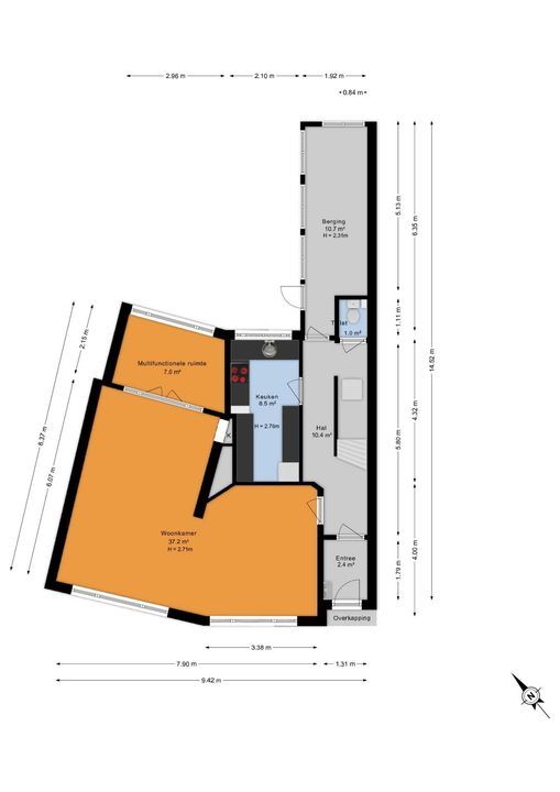Laan van Sevenstar 10, Voorburg floorplan-1