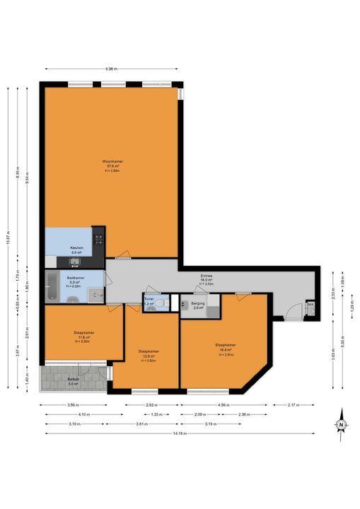 Berlageplan 145, Zoetermeer floorplan-2