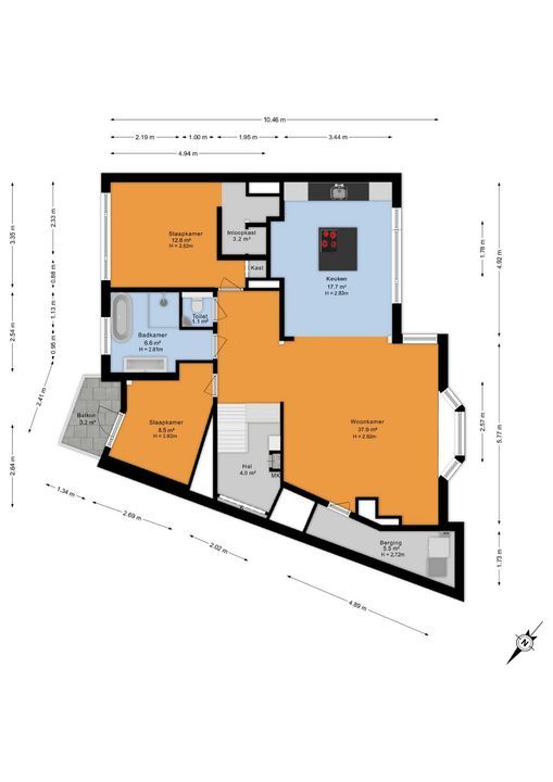 Rembrandtlaan 56, Voorburg floorplan-1
