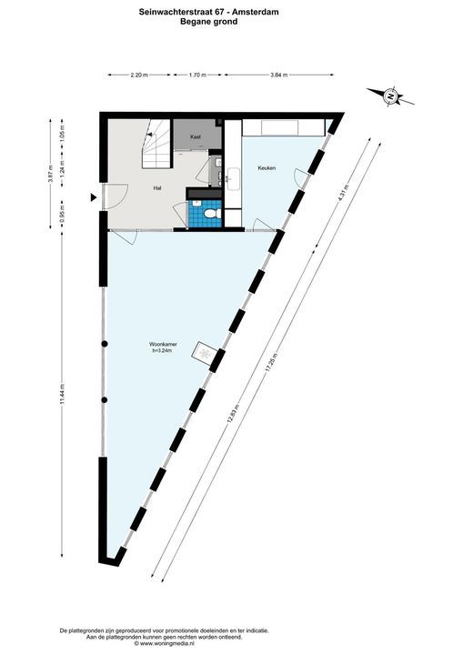 Seinwachterstraat 67, Amsterdam floorplan-0