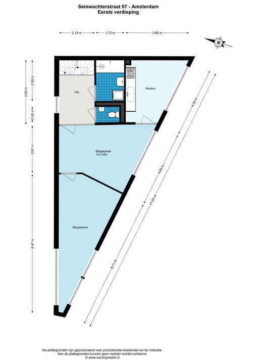 Seinwachterstraat 67, Amsterdam floorplan-1
