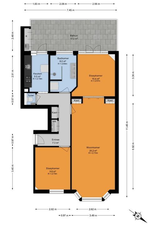 Volkerakstraat 19, Den Haag floorplan-0