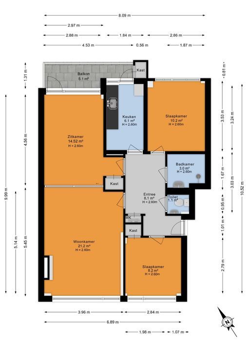 Smaragdhorst 43, Den Haag floorplan-0