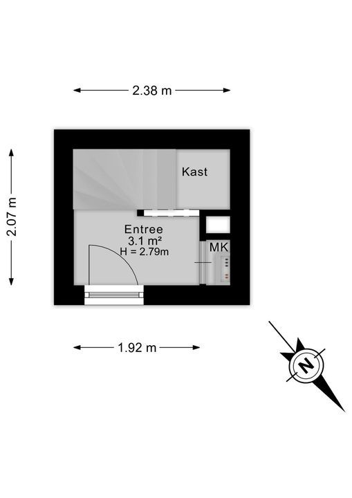 Koningin Wilhelminalaan 300 C, Voorburg floorplan-0