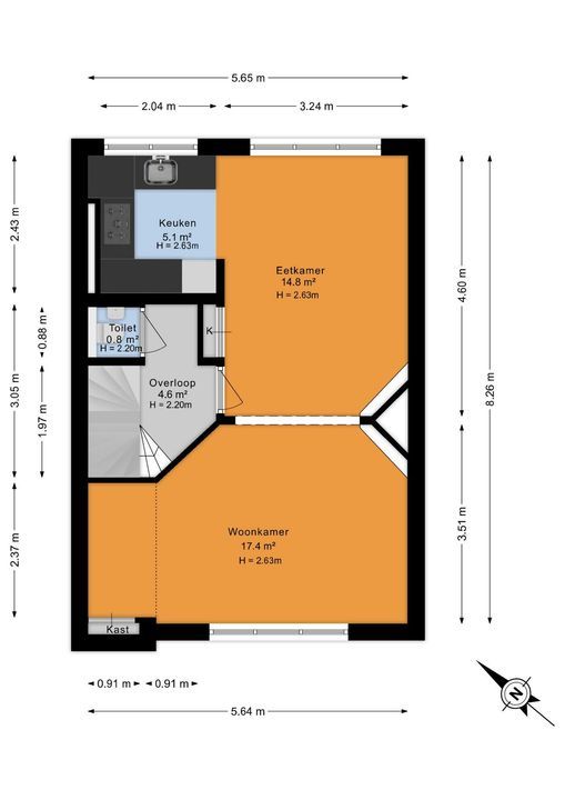 Rembrandtlaan 26, Voorburg floorplan-1