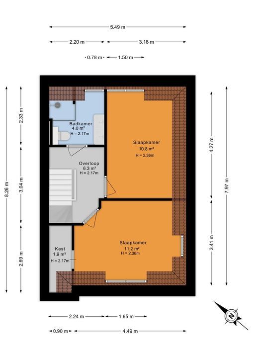 Rembrandtlaan 26, Voorburg floorplan-2