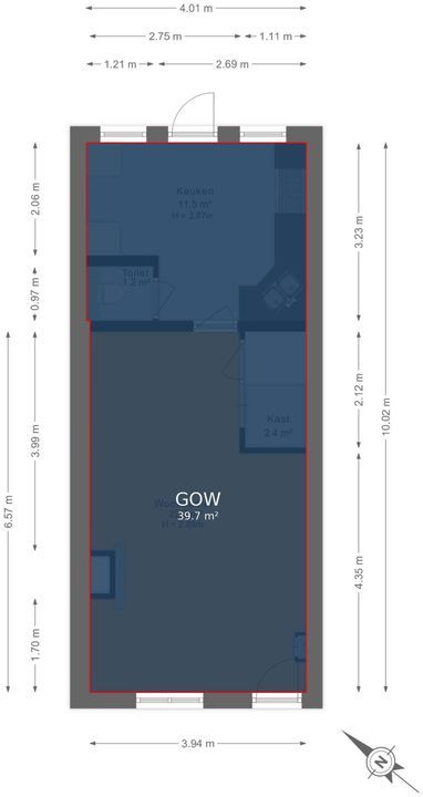 Loolaan 11, Voorburg floorplan-1