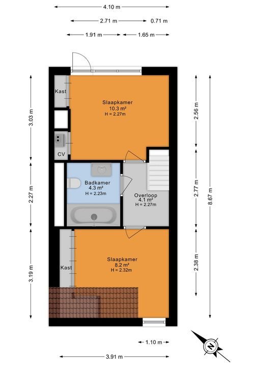 Loolaan 11, Voorburg floorplan-2