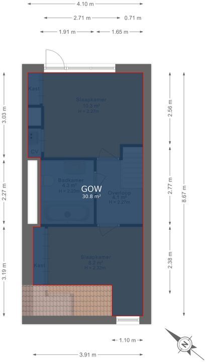 Loolaan 11, Voorburg floorplan-3