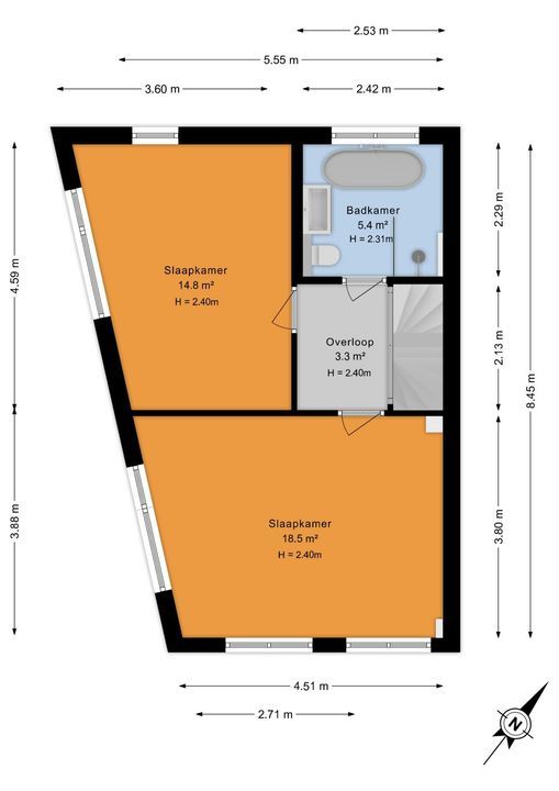 Sophiastraat 1, Voorburg floorplan-1