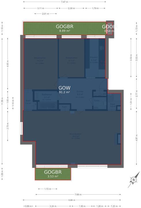 Theresiastraat 62, Den Haag floorplan-1