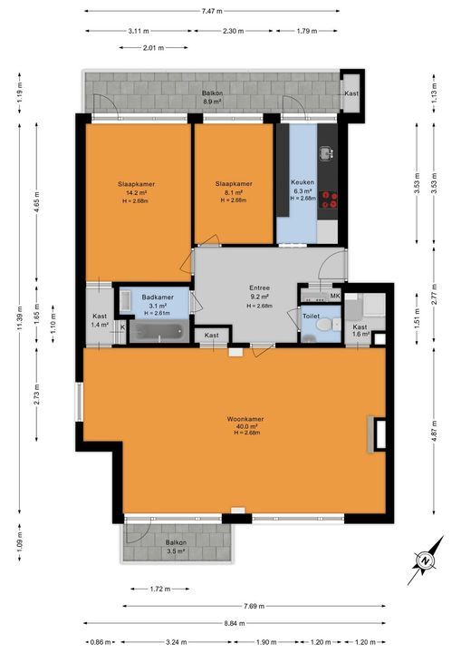Theresiastraat 62, Den Haag floorplan-0