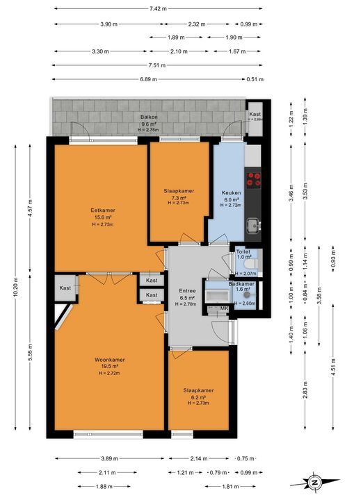 Prins Bernhardlaan 115, Voorburg floorplan-4