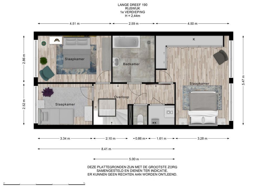 Lange Dreef 190, Rijswijk floorplan-1