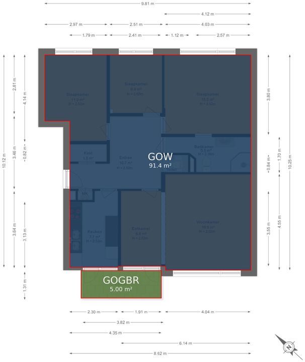 Professor Casimirstraat 14, Voorburg floorplan-2