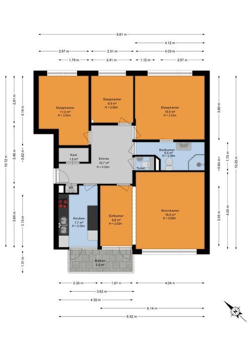 Professor Casimirstraat 14, Voorburg floorplan-0