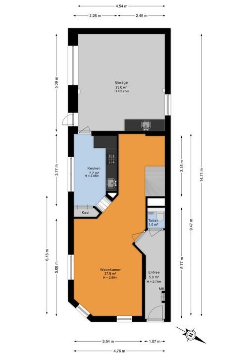 Leliestraat 1, Rijswijk floorplan-1