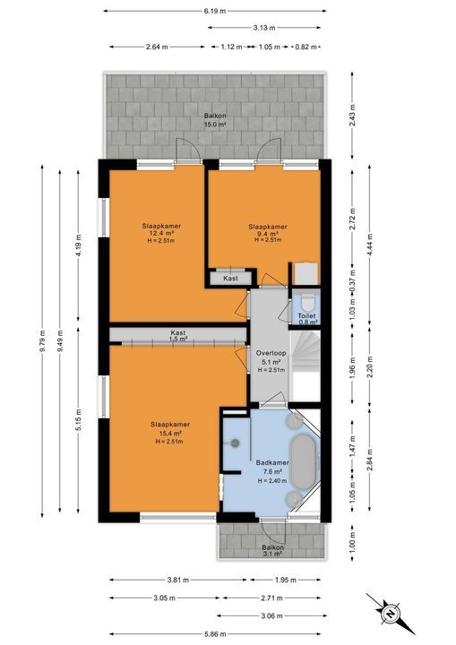 Prinses Irenelaan 1, Voorburg floorplan-2