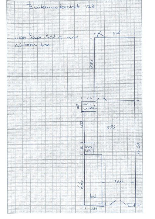 Buitenwatersloot 123, Delft plattegrond-2