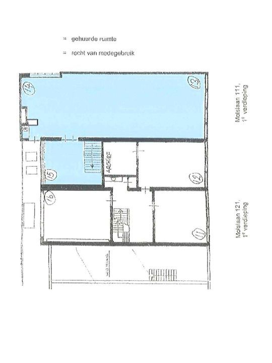 Molslaan 111, Delft plattegrond-0