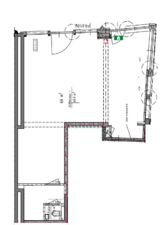 Binnenwatersloot 10, Delft plattegrond-0