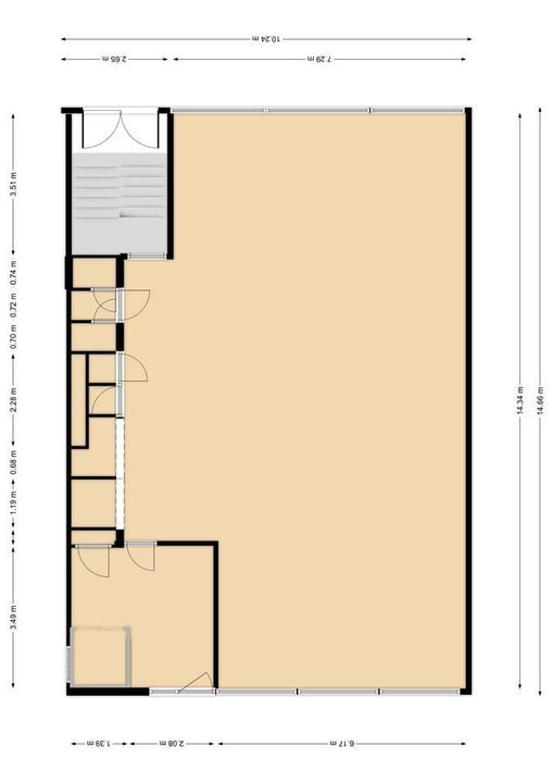 Phoenixstraat 60 B, Delft plattegrond-0