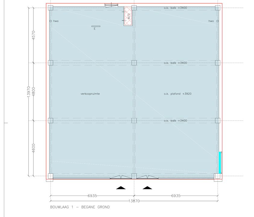 Paradijspoort 7, Delft plattegrond-1