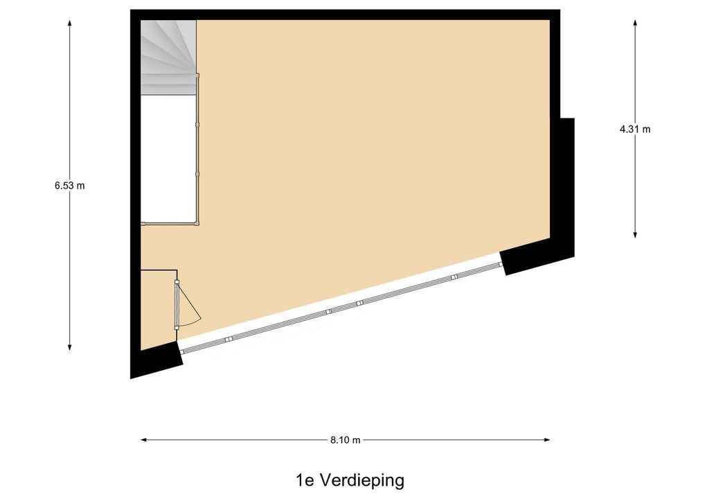 Verlengde Spiegelmakerstraat 32, Delfgauw plattegrond-1