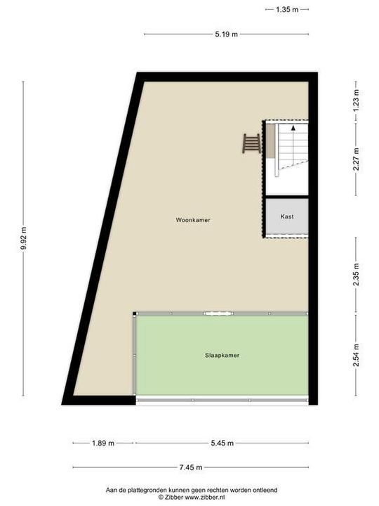 Rotterdamseweg 386 B 7, Delft plattegrond-1