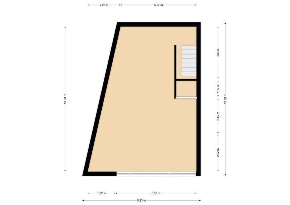 Rotterdamseweg 386 B 7, Delft plattegrond-1