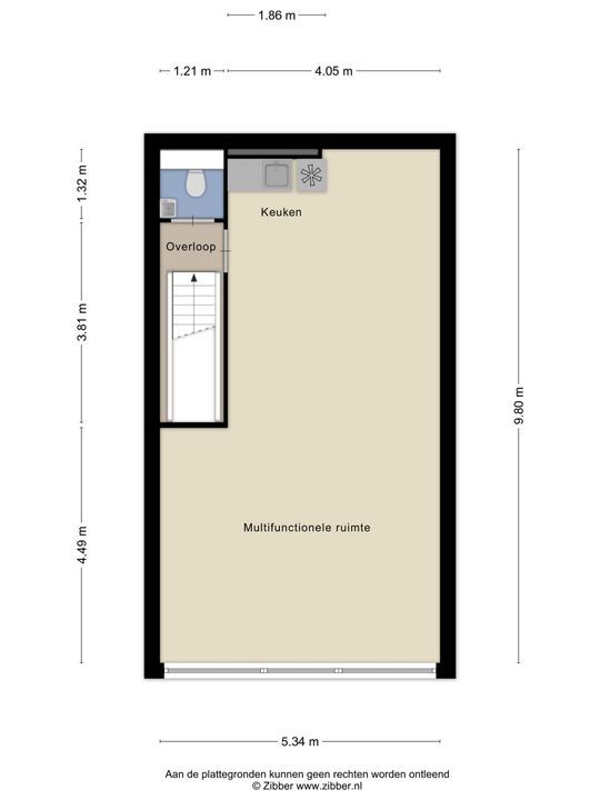 Marconiweg 6 B, Delft plattegrond-2