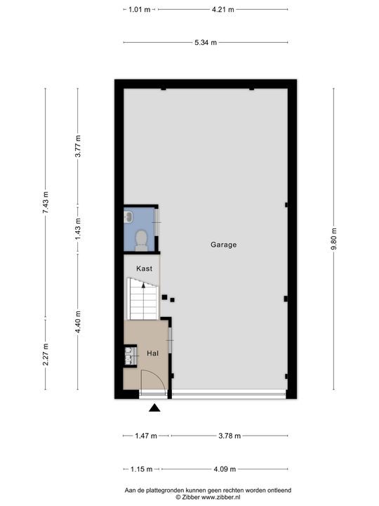Marconiweg 6 B, Delft plattegrond-0