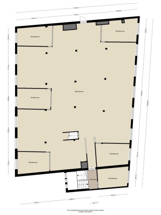 Oude Delft 91 X, Delft plattegrond-1