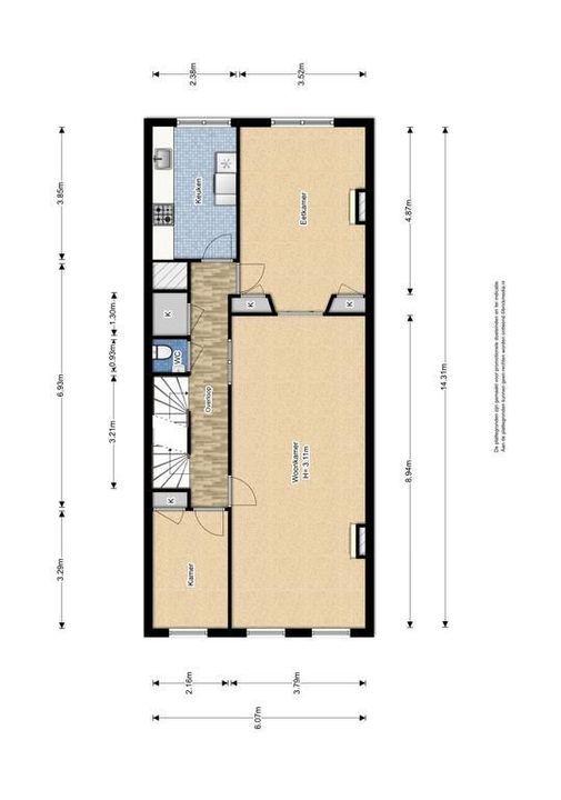 Oude Delft 40, Delft plattegrond-1