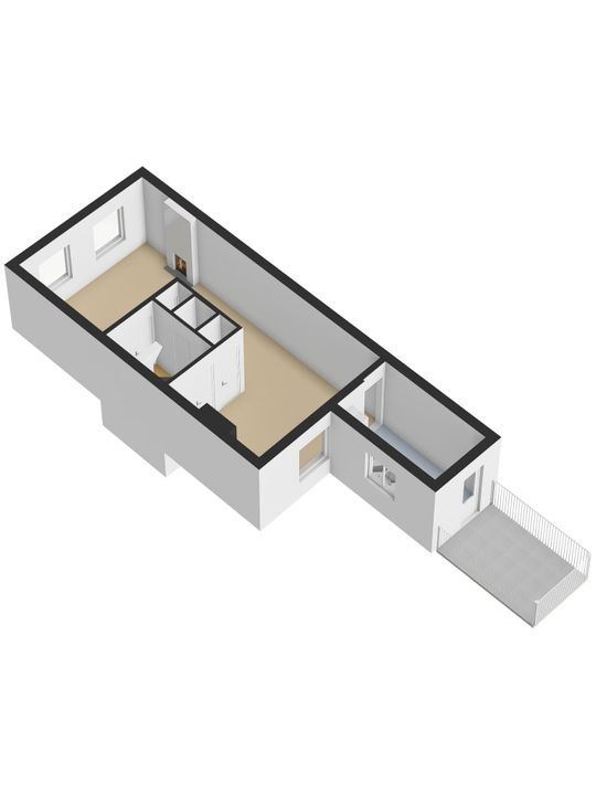 Warmoezierstraat 38, Delft plattegrond-2