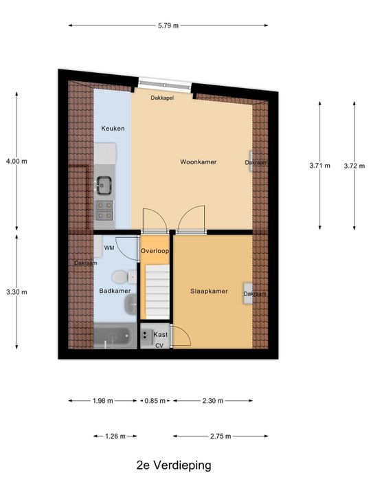 Coenderstraat 34 C, Delft plattegrond-0