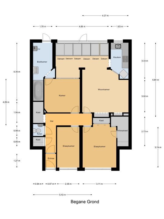 Van Bossestraat 32, Delft plattegrond-0