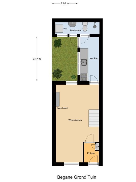 Raam 24, Delft plattegrond-2