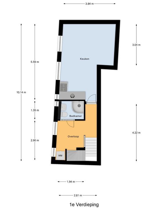 Trompetstraat 5, Delft plattegrond-2