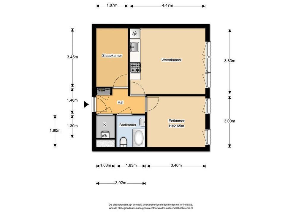 Charlotte de Bourbonstraat 49, Delft plattegrond-0